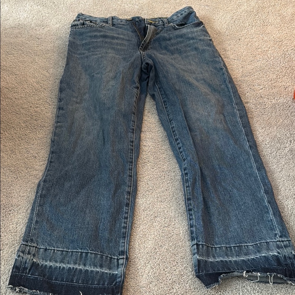 DKNY Women's Blue Jeans 27/4 Kent High rise straight leg